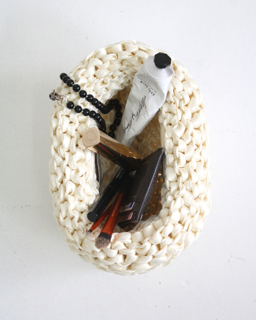 Clam - Ivory Handmade Clutch Bag