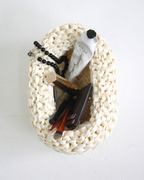Clam - Ivory Handmade Clutch Bag