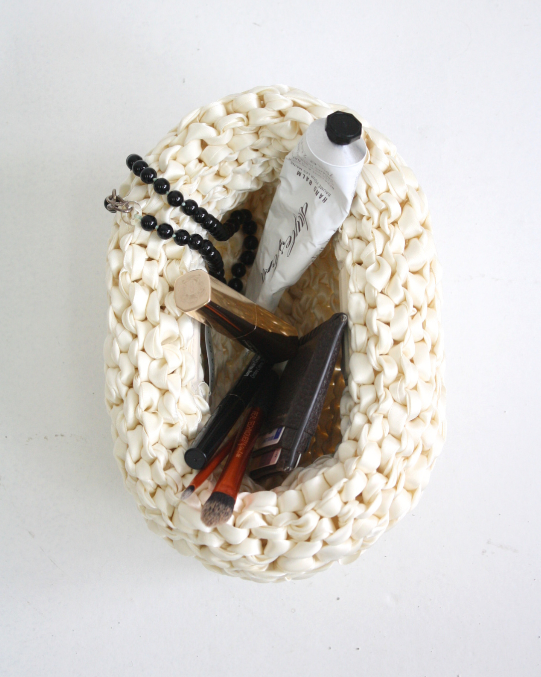 Clam - Ivory Handmade Clutch Bag