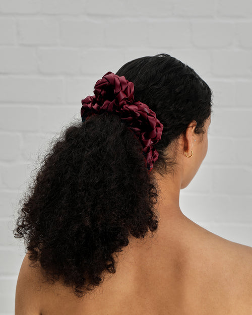 Hair Accessory - Burgundy Flower