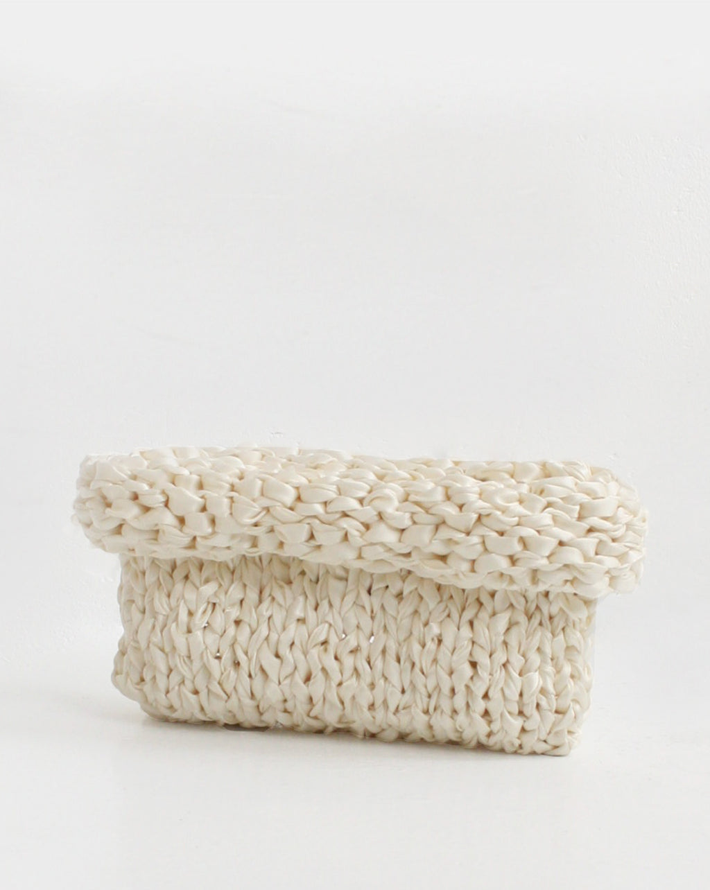 Clam - Ivory Handmade Clutch Bag