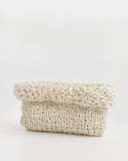Clam - Ivory Handmade Clutch Bag