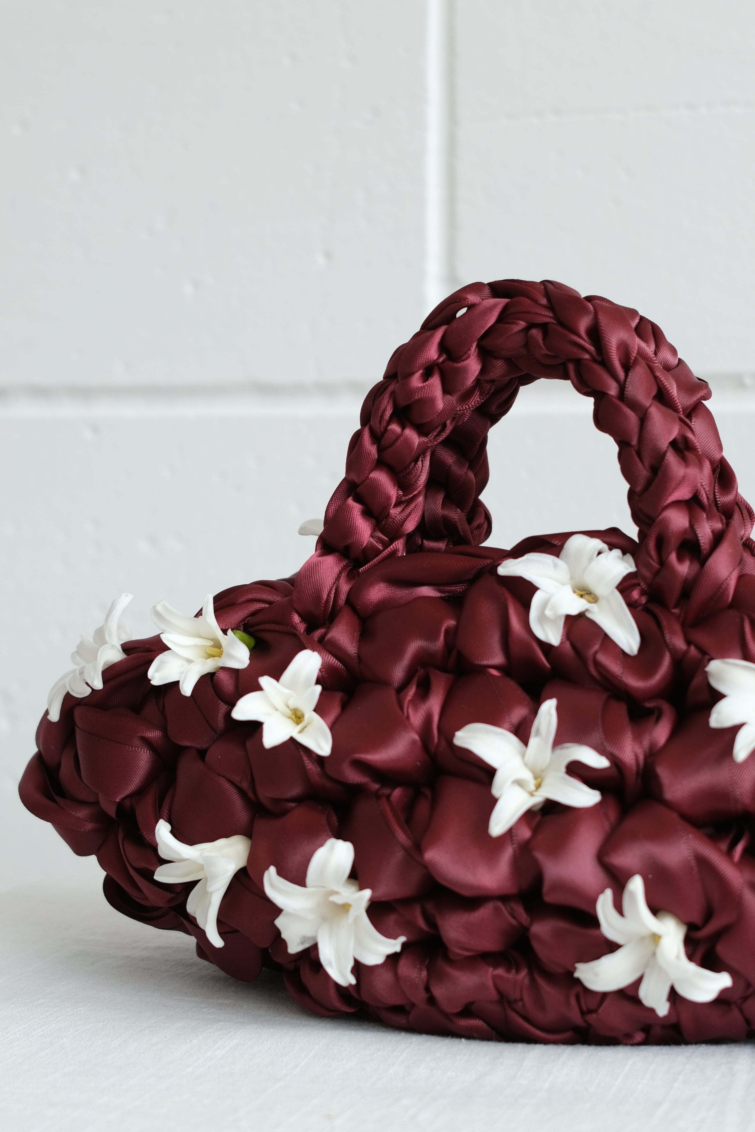 Nest - Burgundy Handmade Bridal Bag