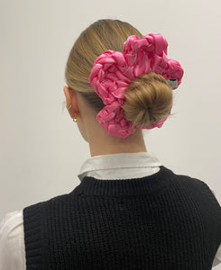 Scrunchie - Bubblegum Pink Flower