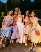 Handmade wedding bag apricot - elegant bridal clutch for sophisticated weddings and bridesmaid gifts