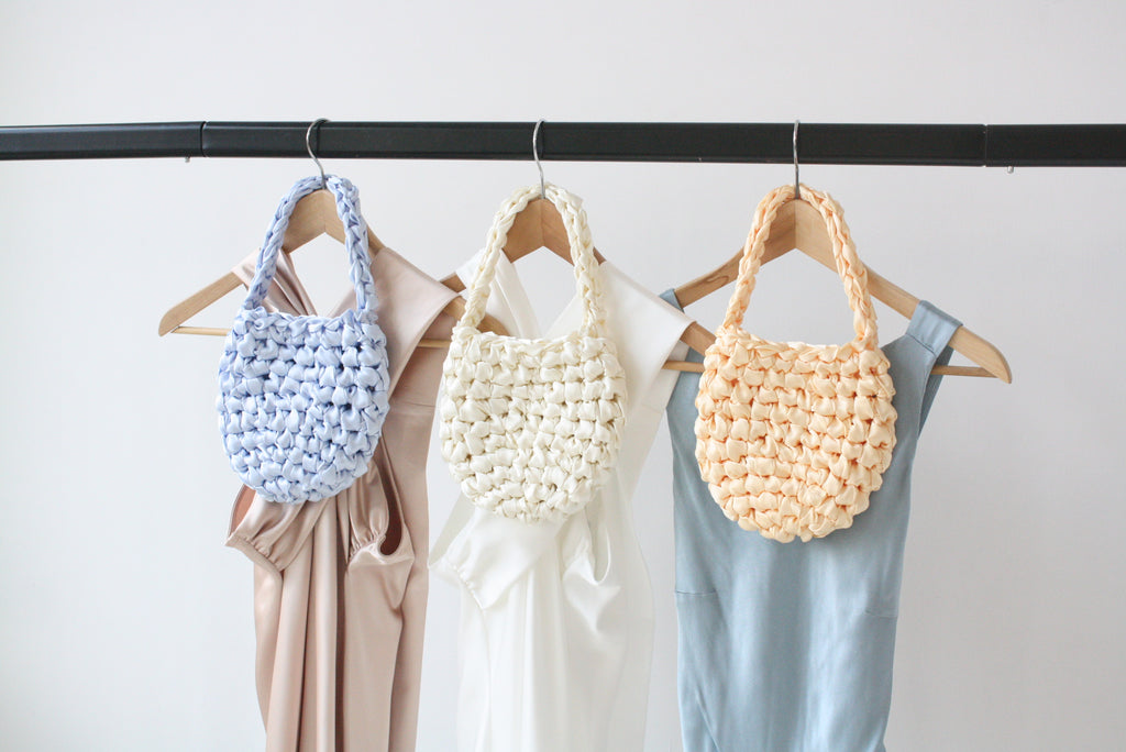 Butter yellow bridal bag handmade in London - luxury wedding clutch for brides and bridesmaids