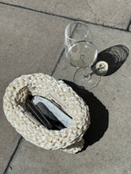 Clam - Ivory Handmade Clutch Bag
