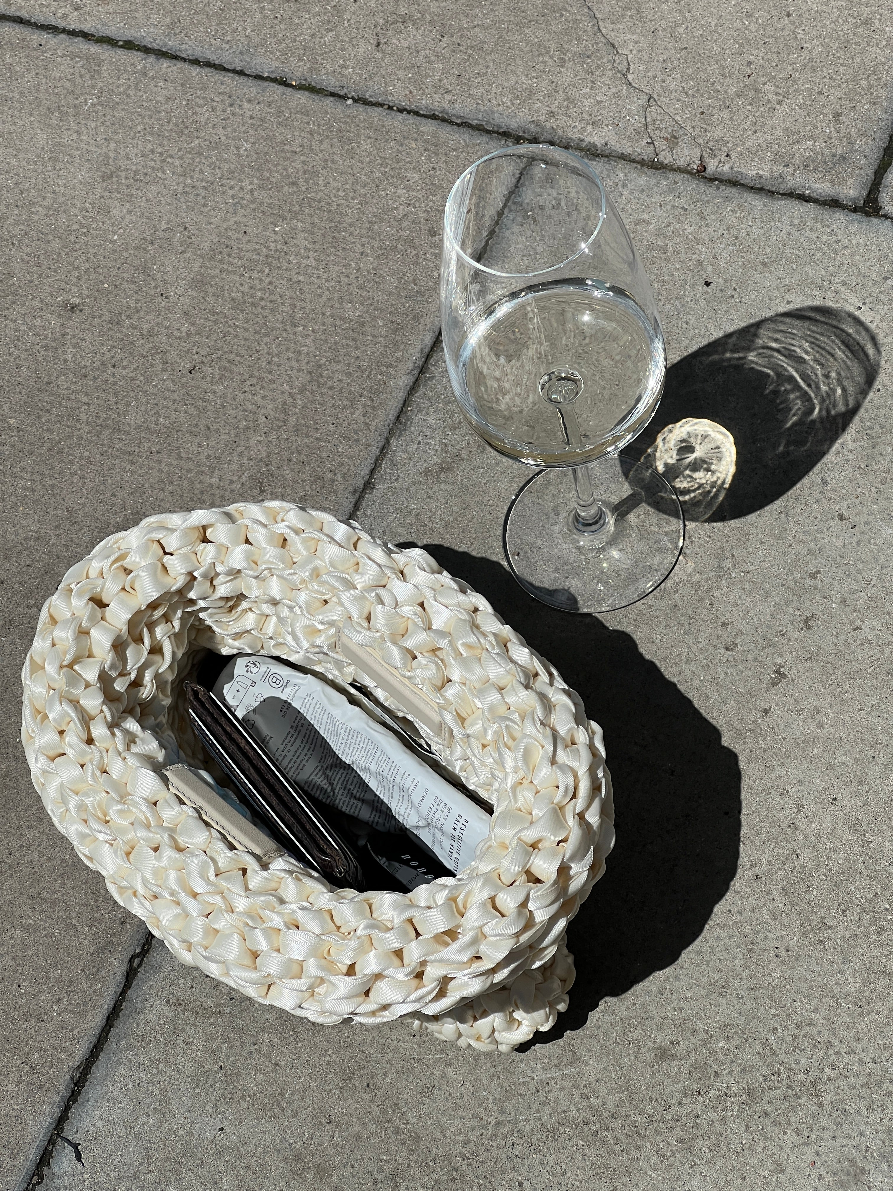 Clam - Ivory Handmade Clutch Bag