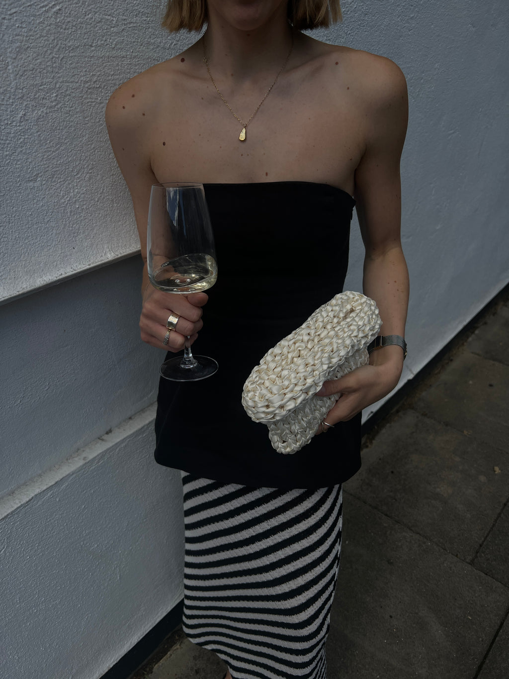 Clam - Ivory Handmade Clutch Bag