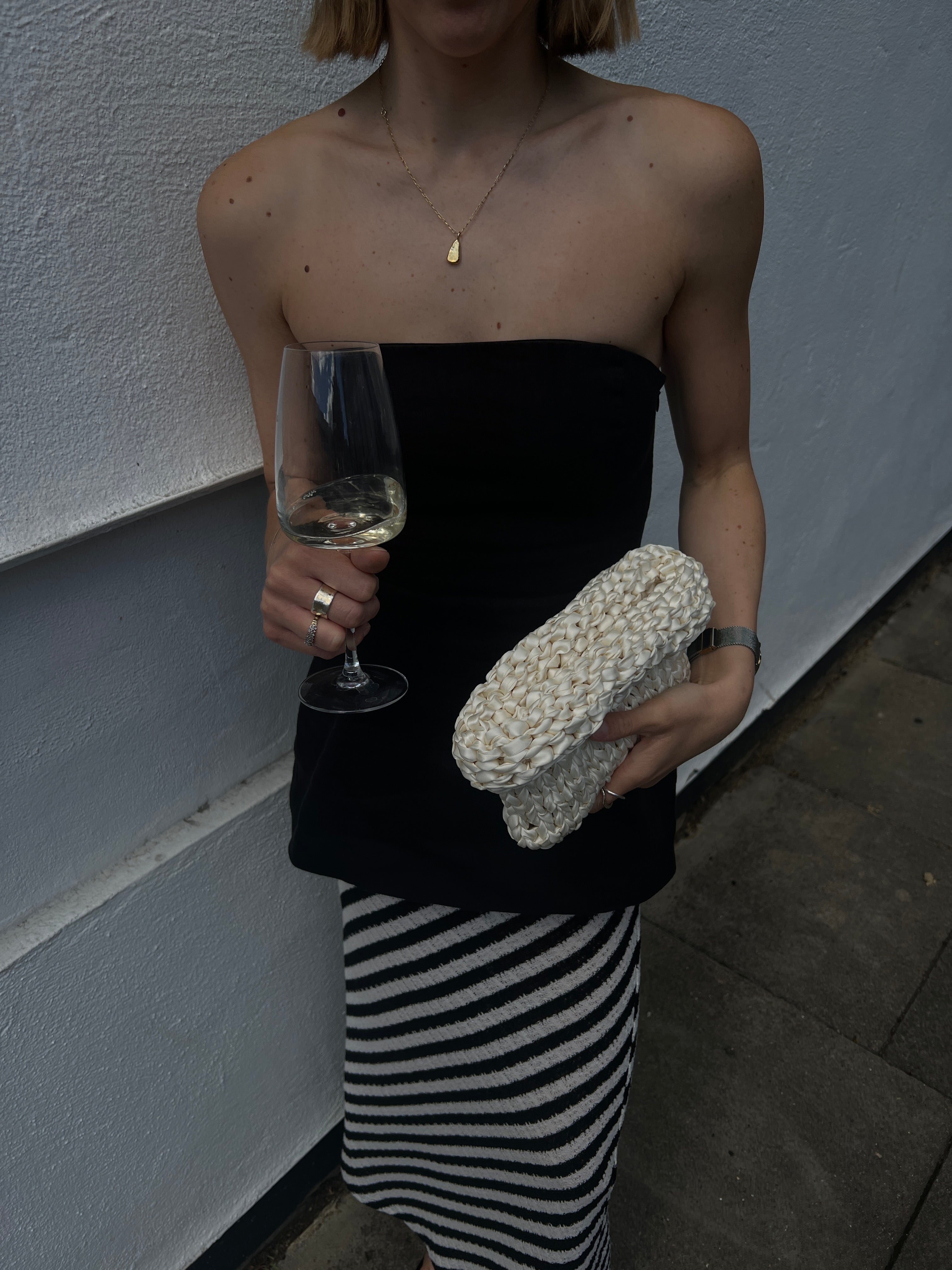 Clam - Ivory Handmade Clutch Bag