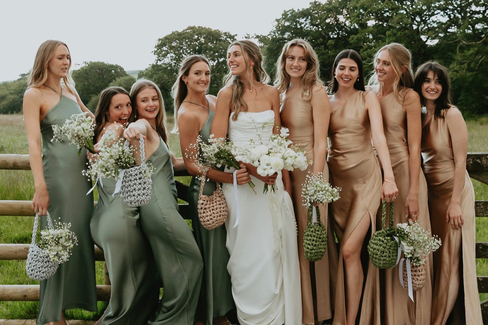 Hive - Champagne Handmade Bridal Bag