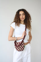 Hive Checkerboard Crossbody - Caramel