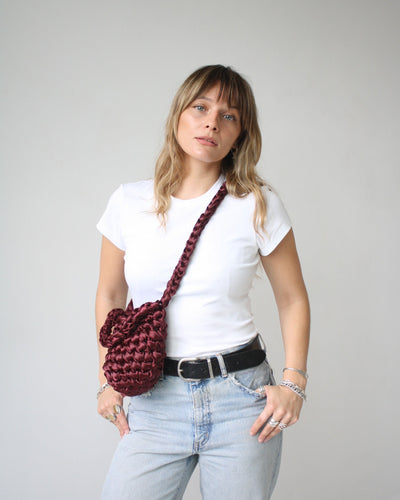 Hive Crossbody with short strap on petite