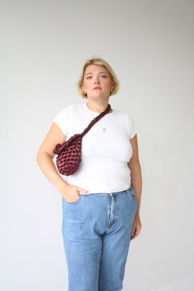 Hive Crossbody with short strap on tall
