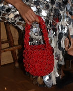 Hive Luxe Cord - Cherry Red Handmade Evening Bag