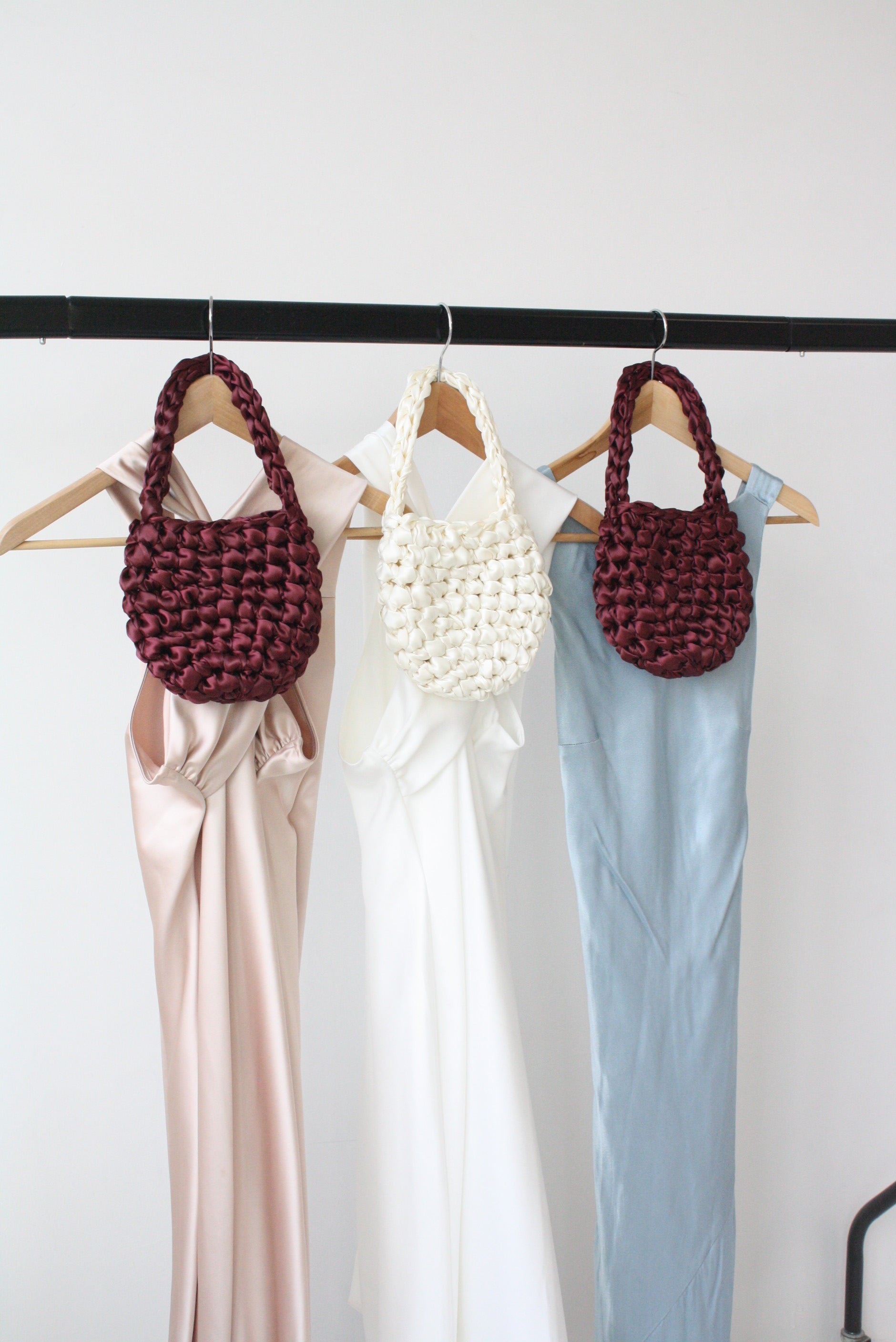 Hive - Burgundy Handmade Bridal Bag