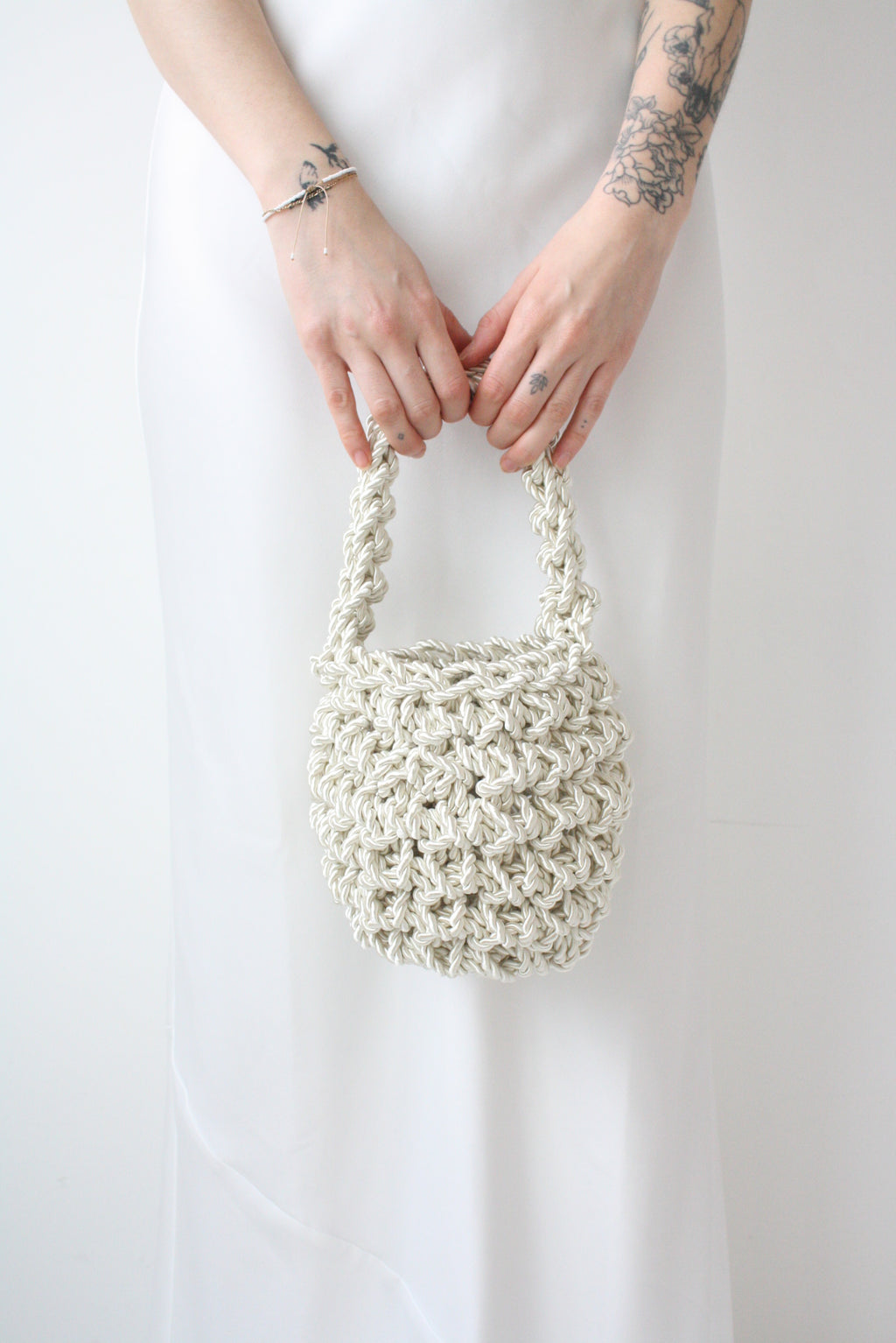 Hive Luxe Cord - Ivory Handmade Evening Bag