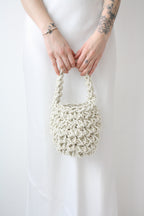Hive Luxe Cord - Ivory Handmade Evening Bag