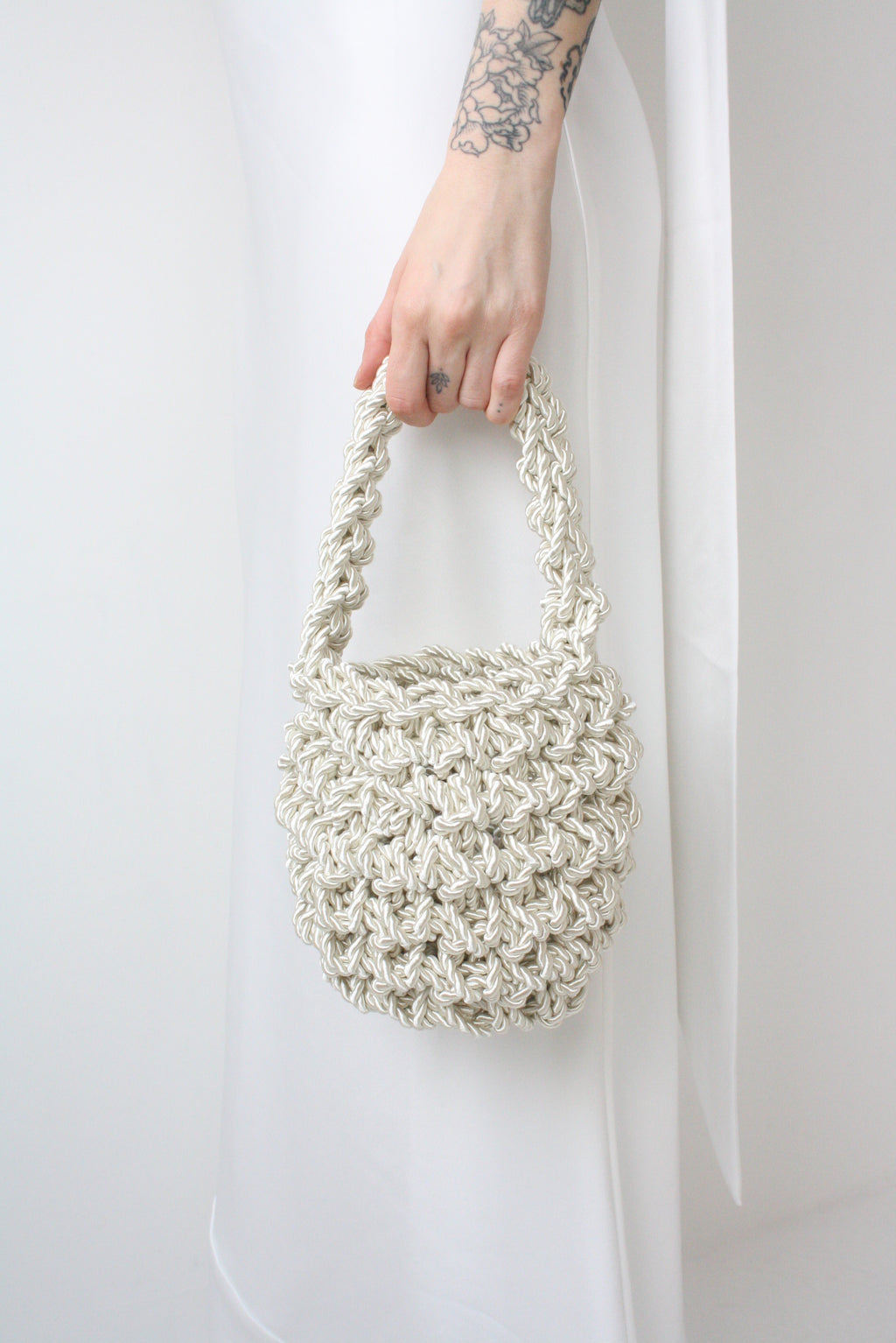 Hive Luxe Cord - Ivory Handmade Evening Bag