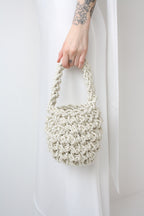 Hive Luxe Cord - Ivory Handmade Evening Bag