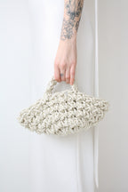 Nest Luxe Cord - Ivory Handmade Evening Bag