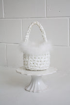 Hive - White Feather Handmade Bridal Bag