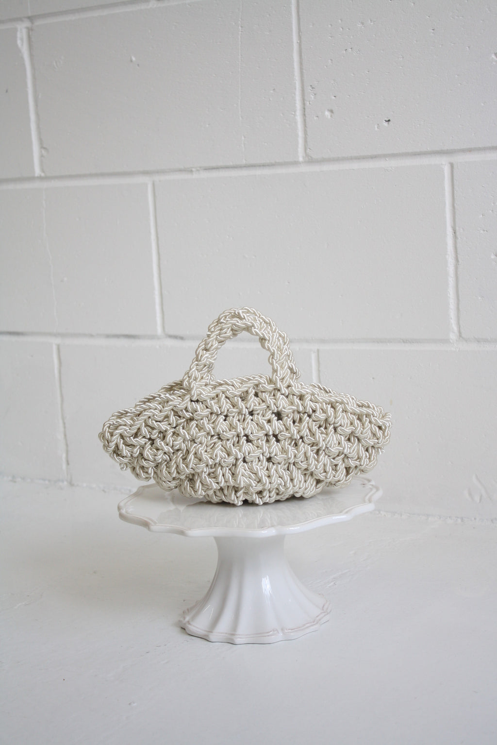 Nest Luxe Cord - Ivory Handmade Evening Bag