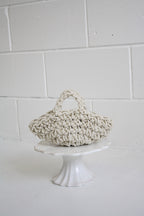 Nest Luxe Cord - Ivory Handmade Evening Bag