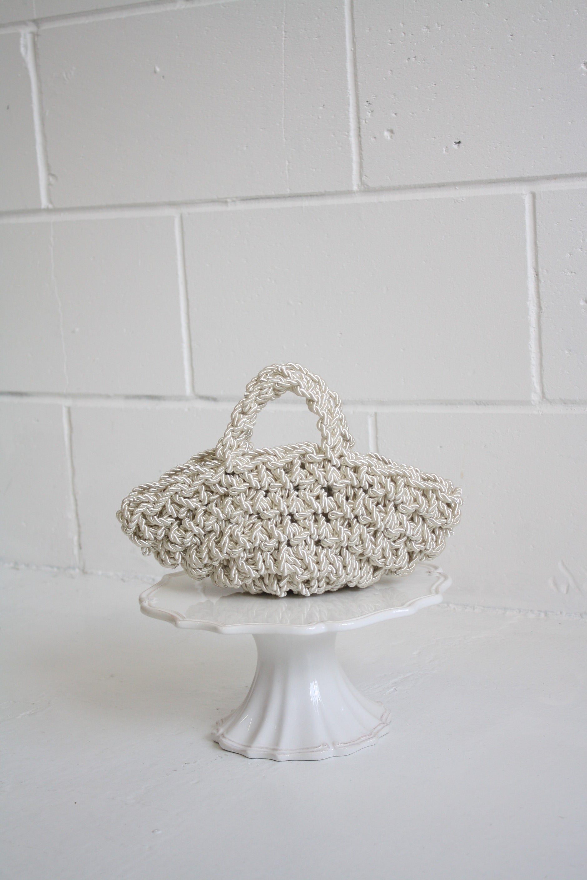 Nest Luxe Cord - Ivory Handmade Evening Bag