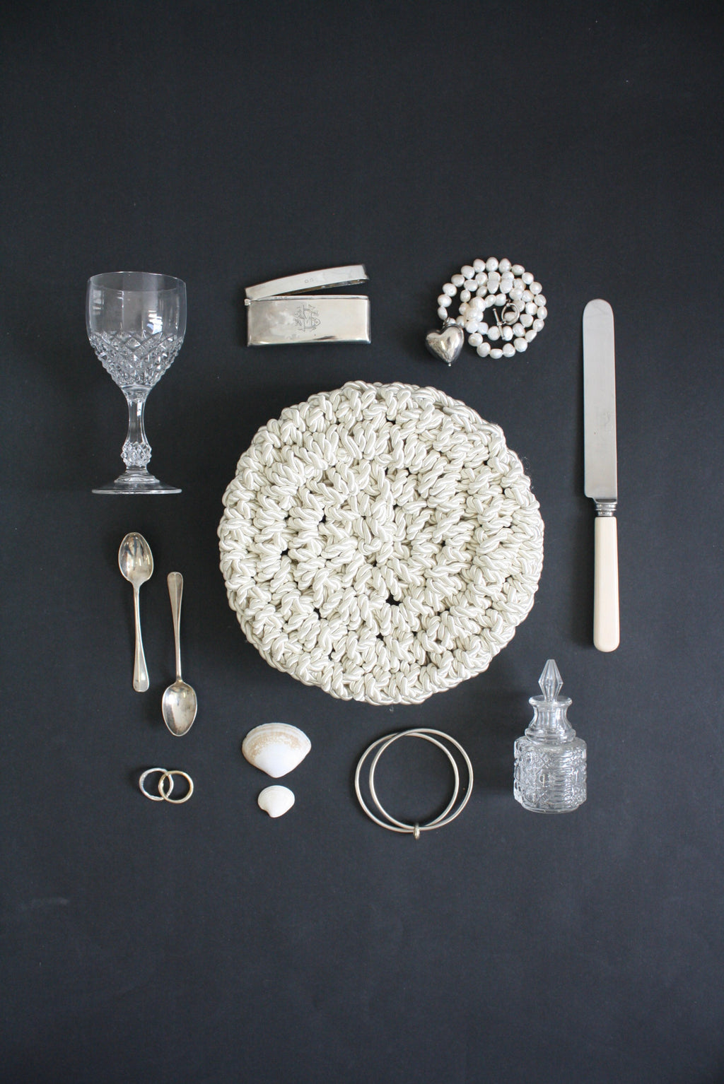 Shell - Ivory Handmade Clutch Bag