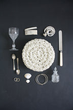 Shell - Ivory Handmade Clutch Bag