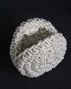 Shell - Ivory Handmade Clutch Bag