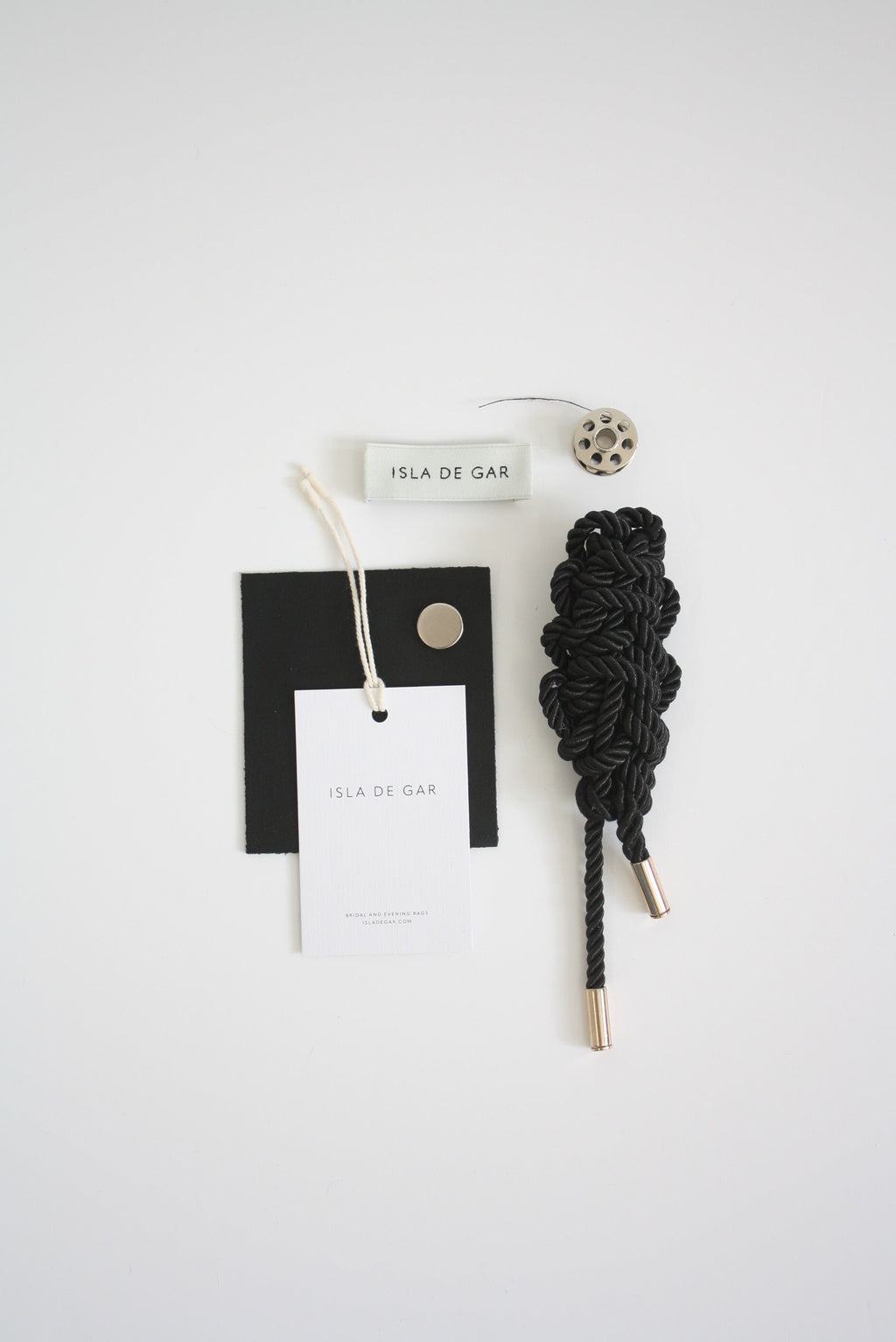 Shell - Black Handmade Clutch Bag
