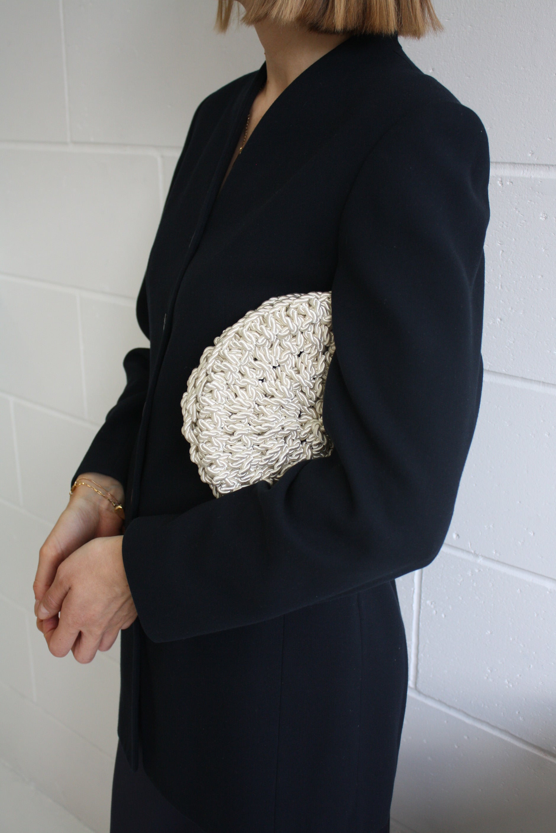 Shell - Ivory Handmade Clutch Bag