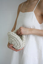 Shell - Ivory Handmade Clutch Bag