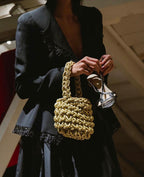 Hive Luxe Cord - Gold Handmade Evening Bag