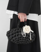 Black wedding clutch handmade in London - luxury bridal bag perfect for modern brides and wedding guests
