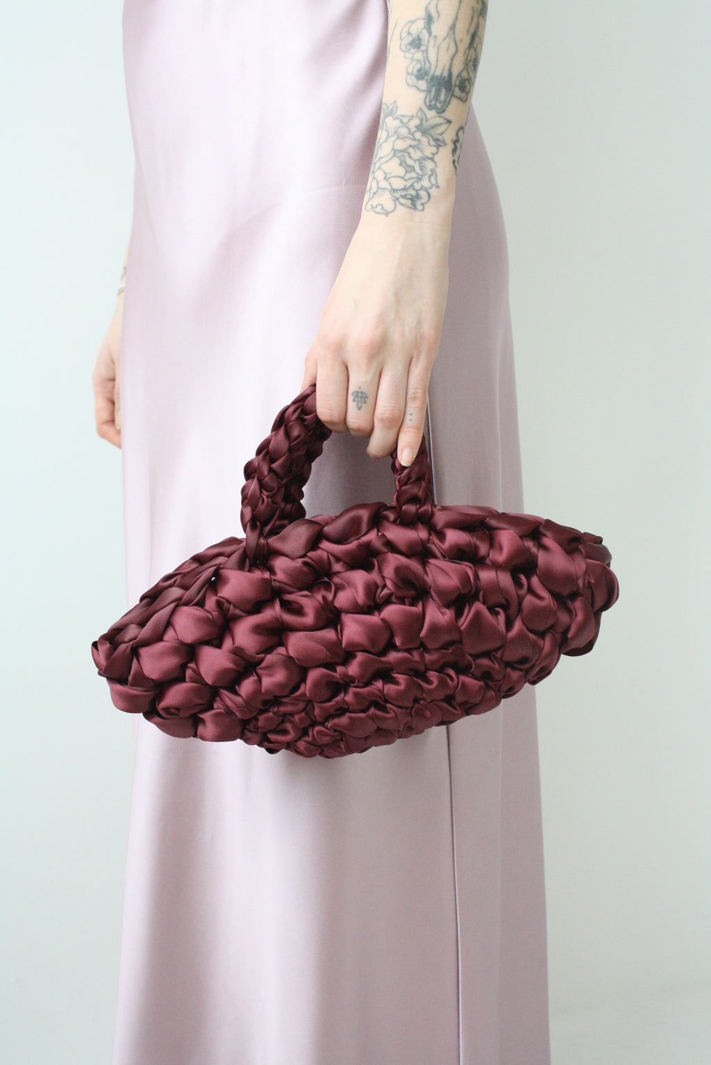 Handmade wedding bag burgundy - elegant bridal clutch for sophisticated weddings and bridesmaid gifts