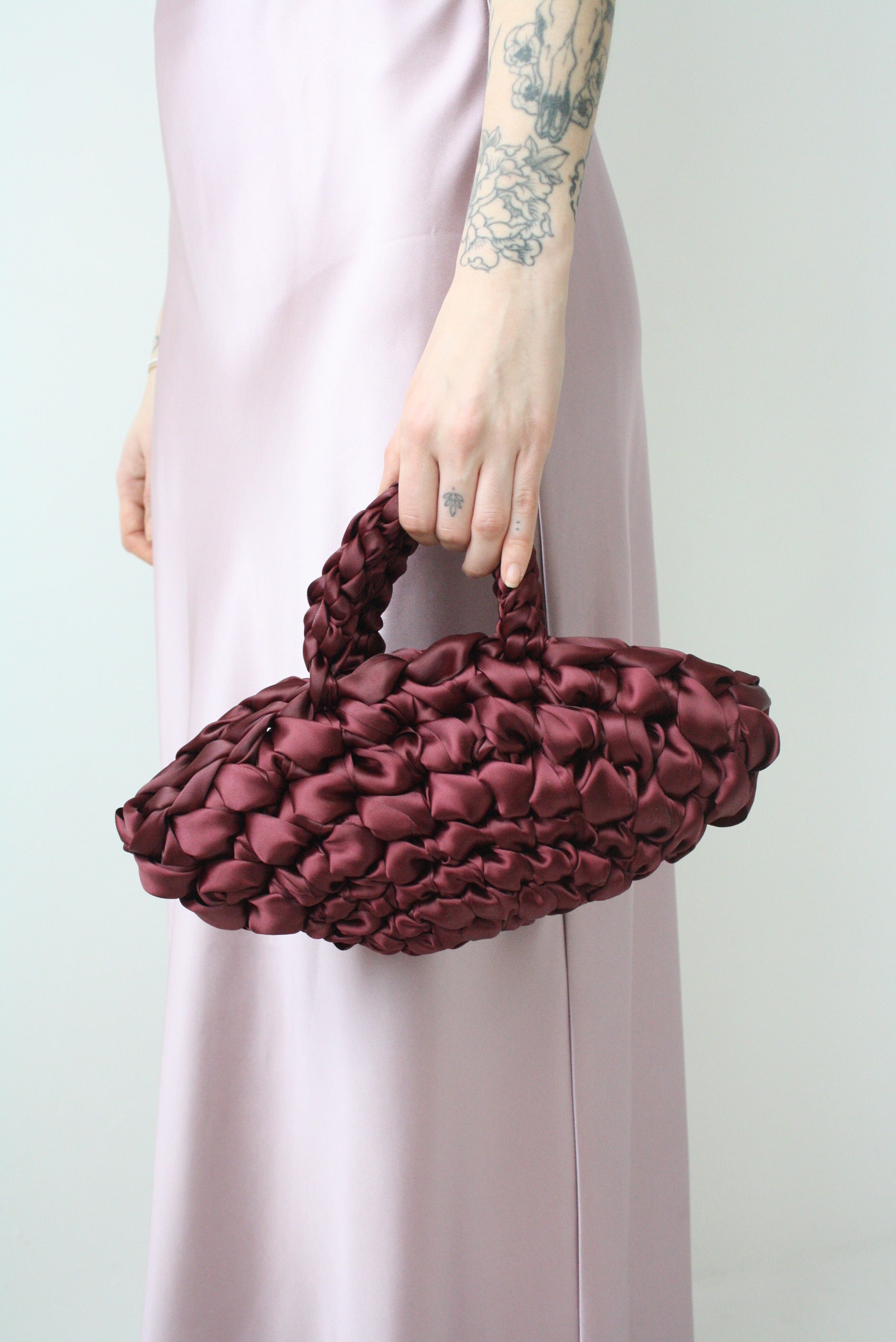 Handmade wedding bag burgundy - elegant bridal clutch for sophisticated weddings and bridesmaid gifts