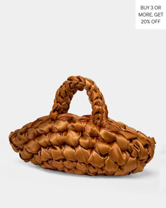 Terracotta orange luxury wedding clutch handmade bridal bag croissant
