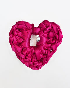 Scrunchie - Hot Pink Heart