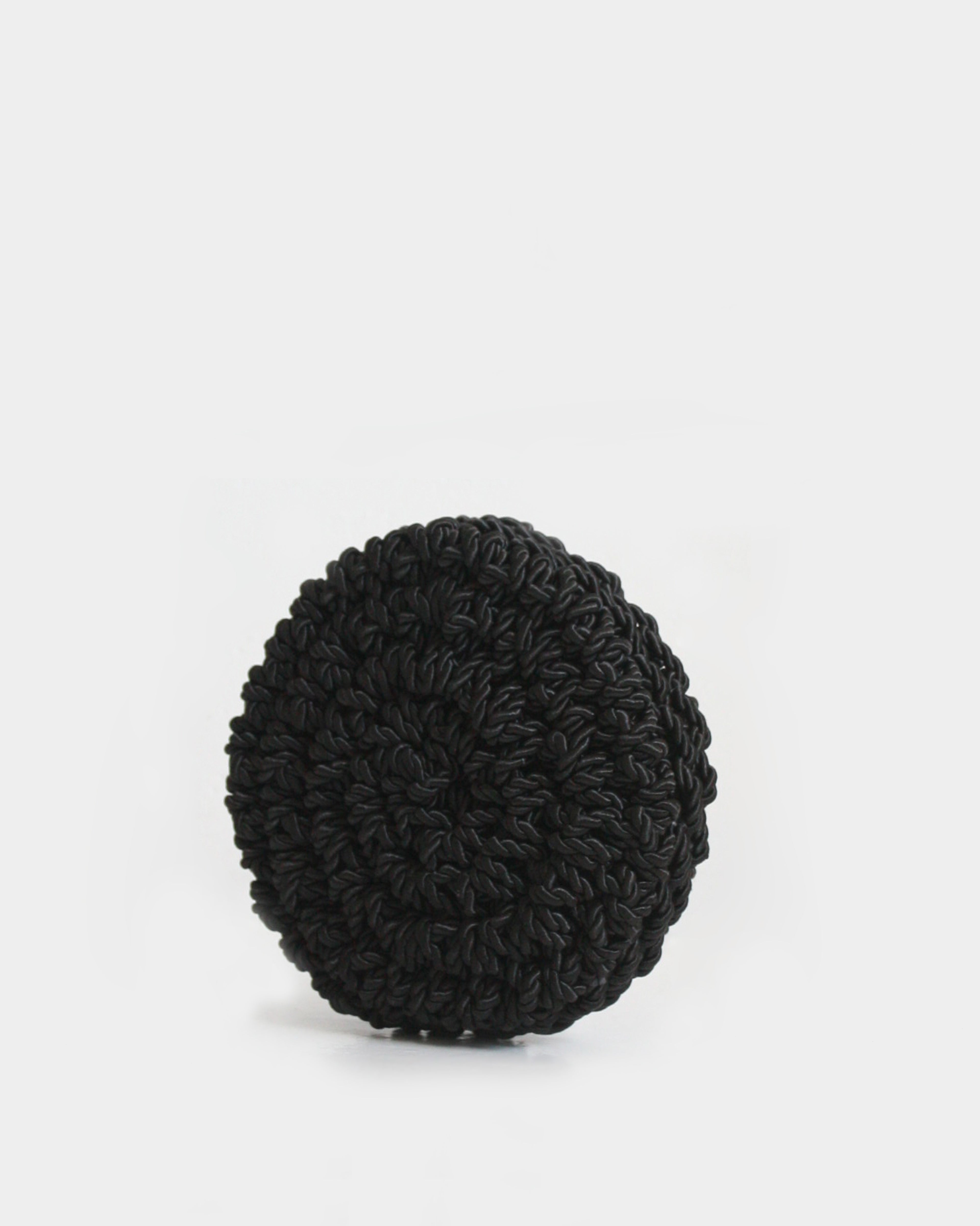Shell - Black Handmade Clutch Bag