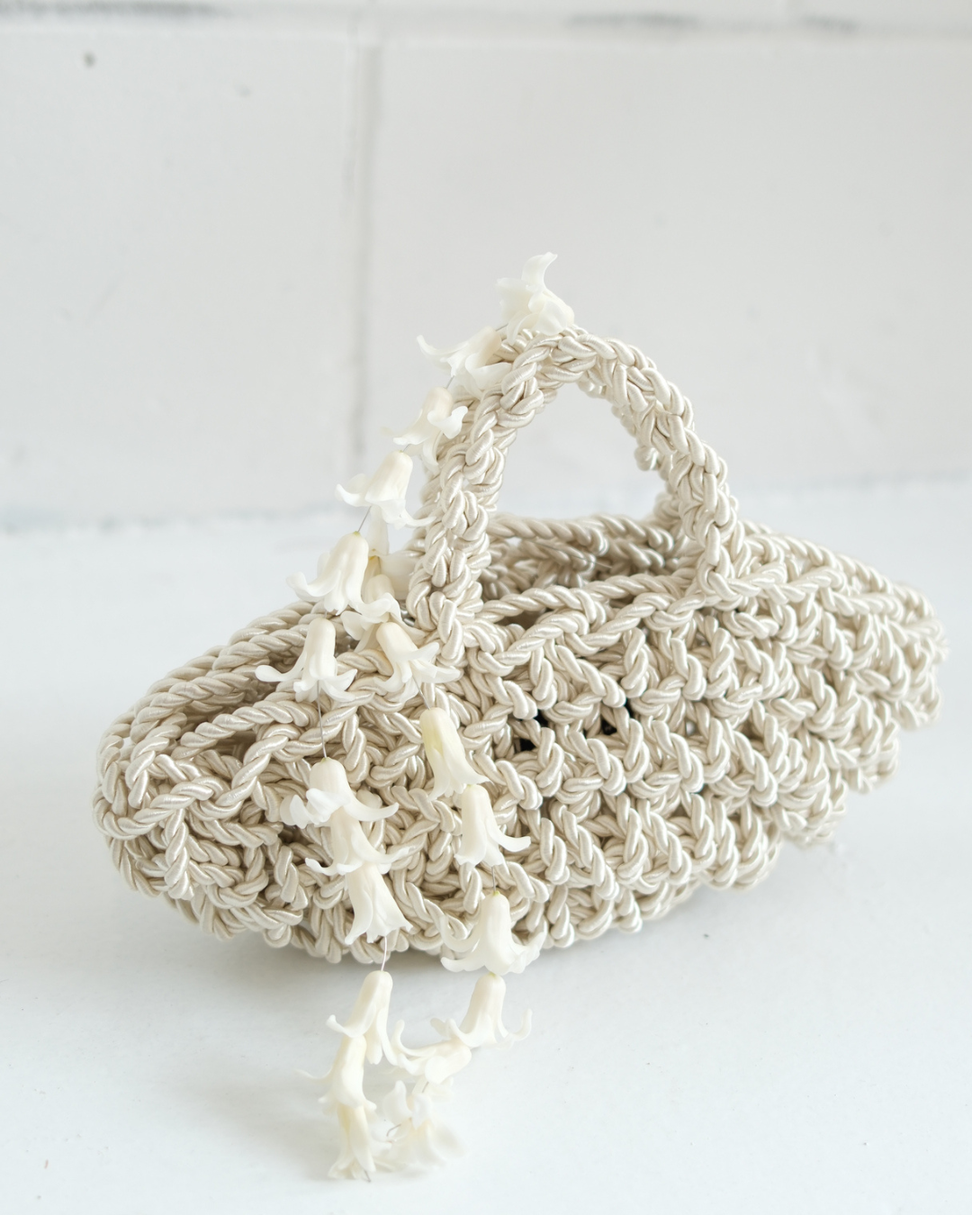 Nest Luxe Cord - Ivory Handmade Evening Bag