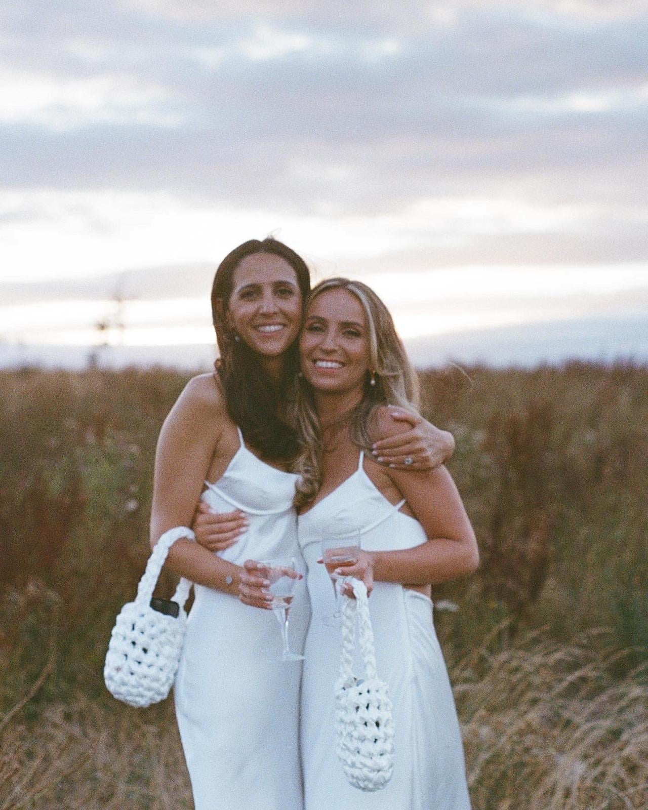 Hive - White Handmade Bridal Bag