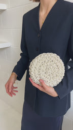 Shell - Ivory Handmade Clutch Bag