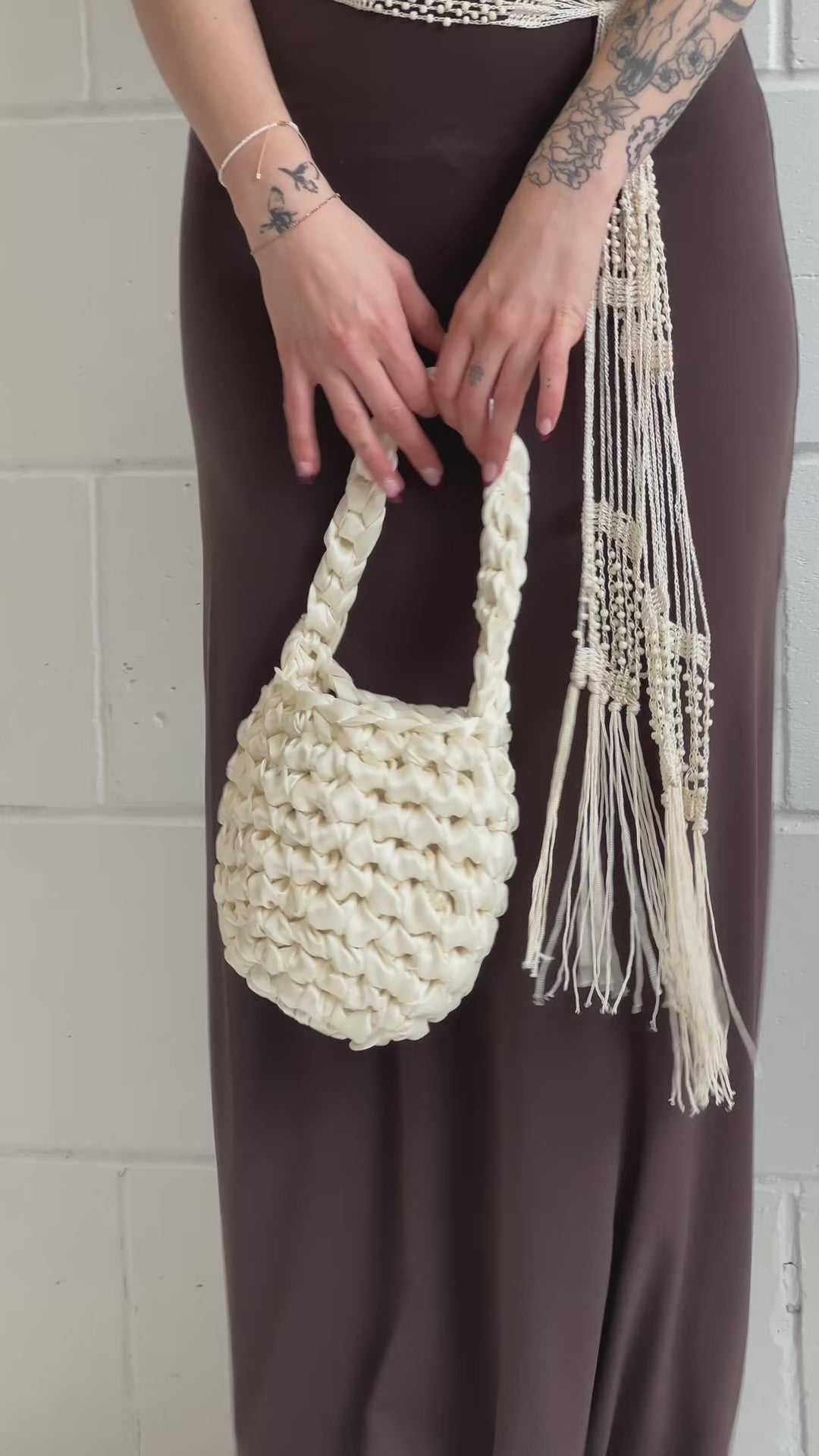 Hive - Ivory Handmade Bridal Bag