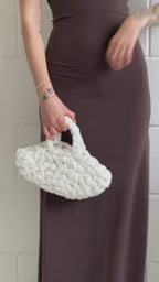 Nest - White Handmade Bridal Bag