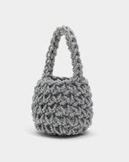 Hive Luxe Cord - Silver Handmade Evening Bag
