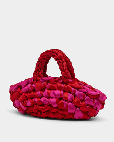 Nest - Lipstick Red & Hot Pink Handmade Bridal Bag